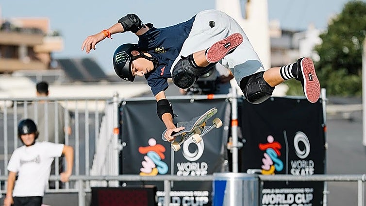 Egoitz Bijueska: el oro más precoz del skate