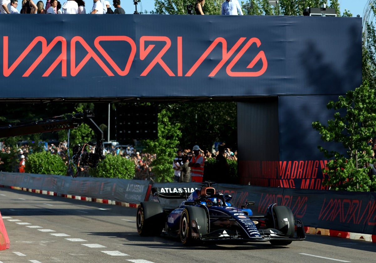 Exhibición en el futuro circuito de la F1 en Madrid
