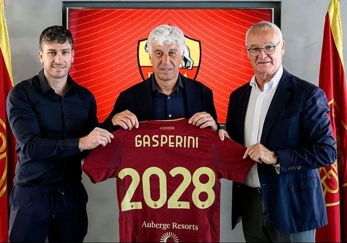 Ranieri, en la presentación de Gasperini como técnico de la Roma