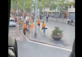Detenidos cuatro aficionados del Sant Andreu por apedrear el autocar del Rayo Majadahonda