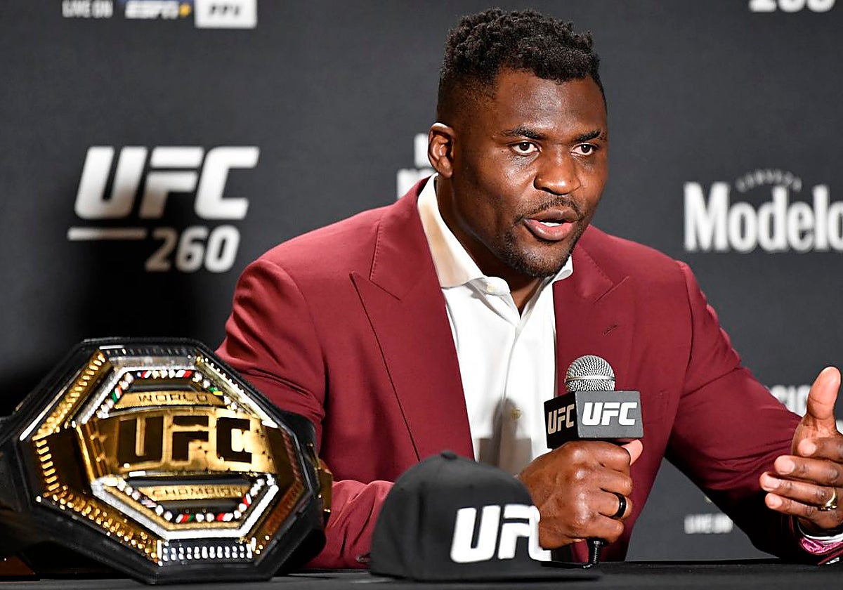 Francis Ngannou, durante su etapa en la UFC