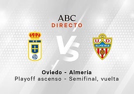 Oviedo - Almería, estadísticas del partido del playoff de ascenso