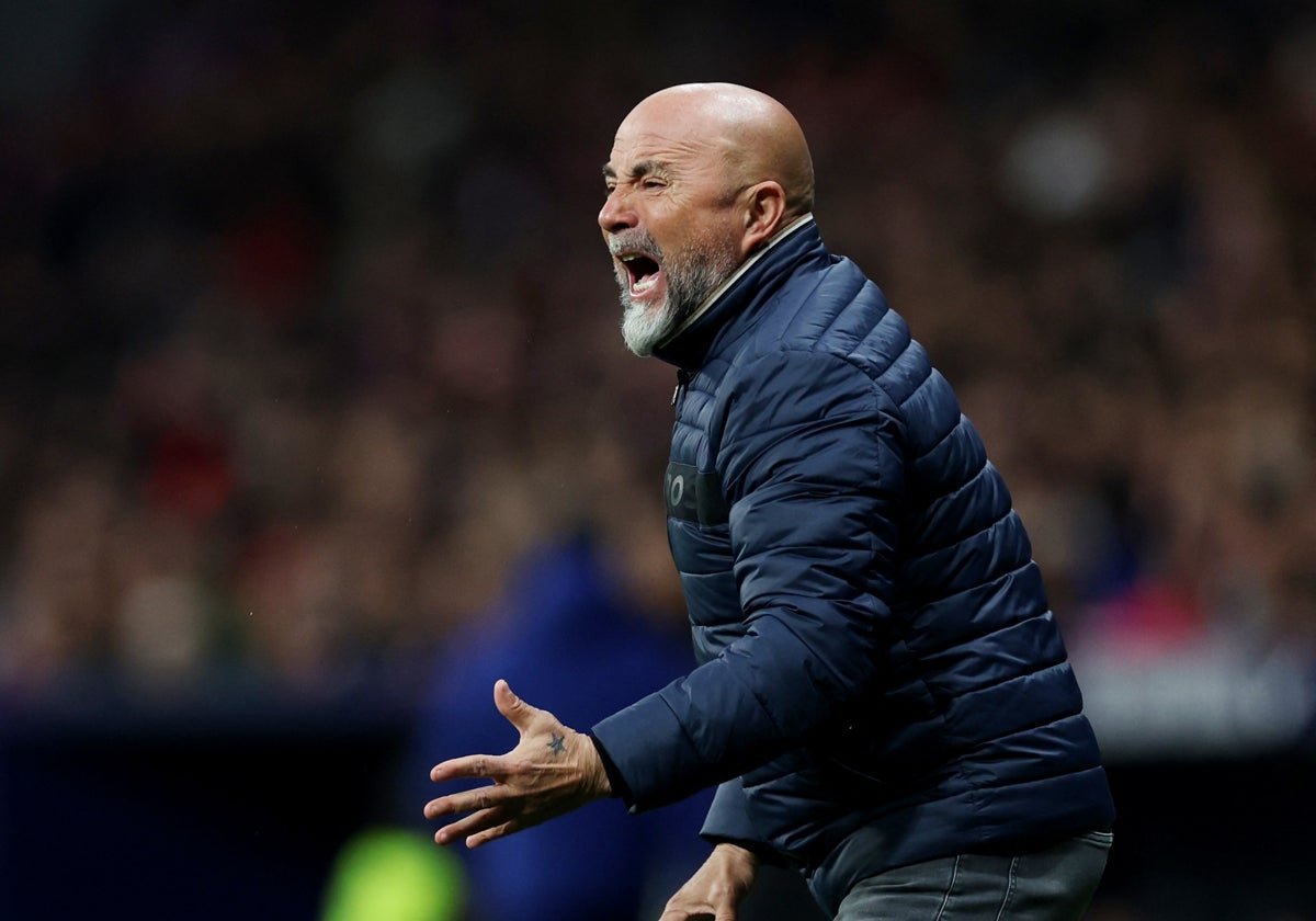 Jorge Sampaoli, en su etapa como técnico del Sevilla FC
