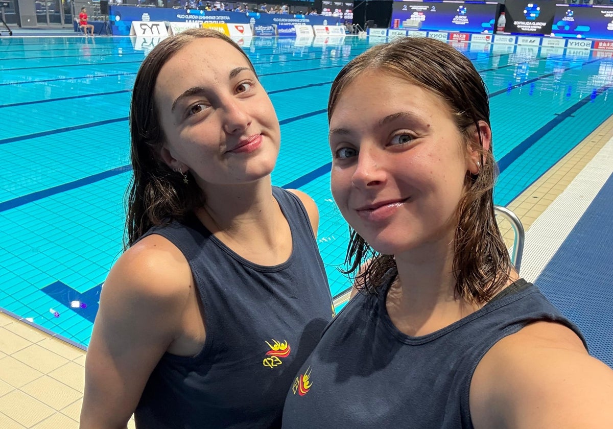Marina García Polo y Alisa Ozhogina, en China, donde competirán este fin de semana con la selección española