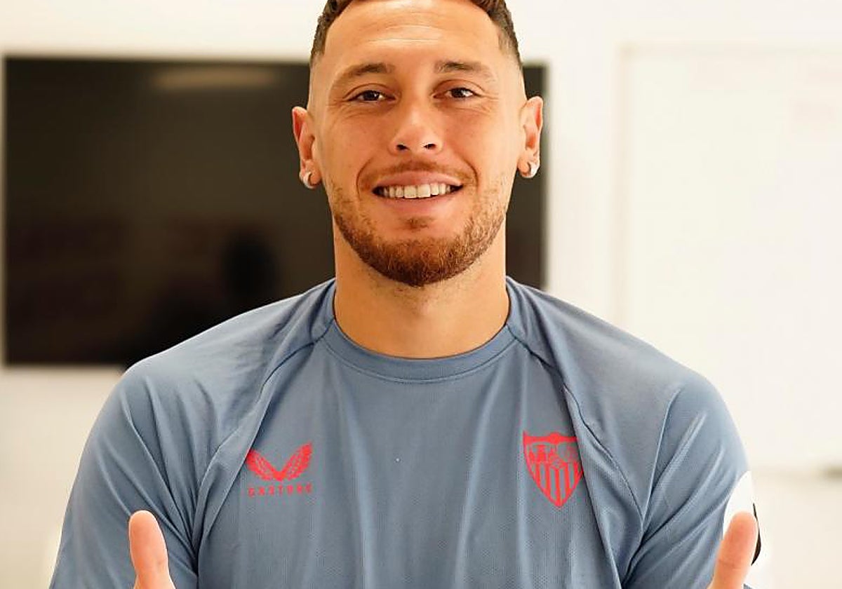 La confianza de Ocampos en Matías Almeyda: «Va a caer muy bien en Sevilla por su actitud y entrega»