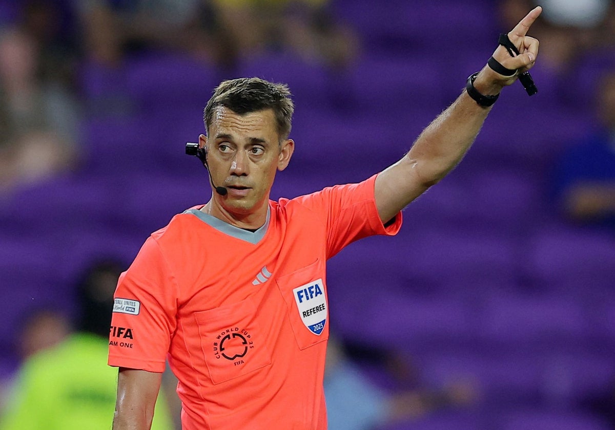 Turpin, durante el choque entre Ulsan y Mamelodi Sundowns
