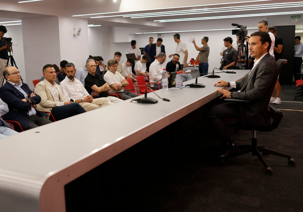 Del Nido Carrasco, en su comparecencia de ayer en el Sánchez-Pizjuán