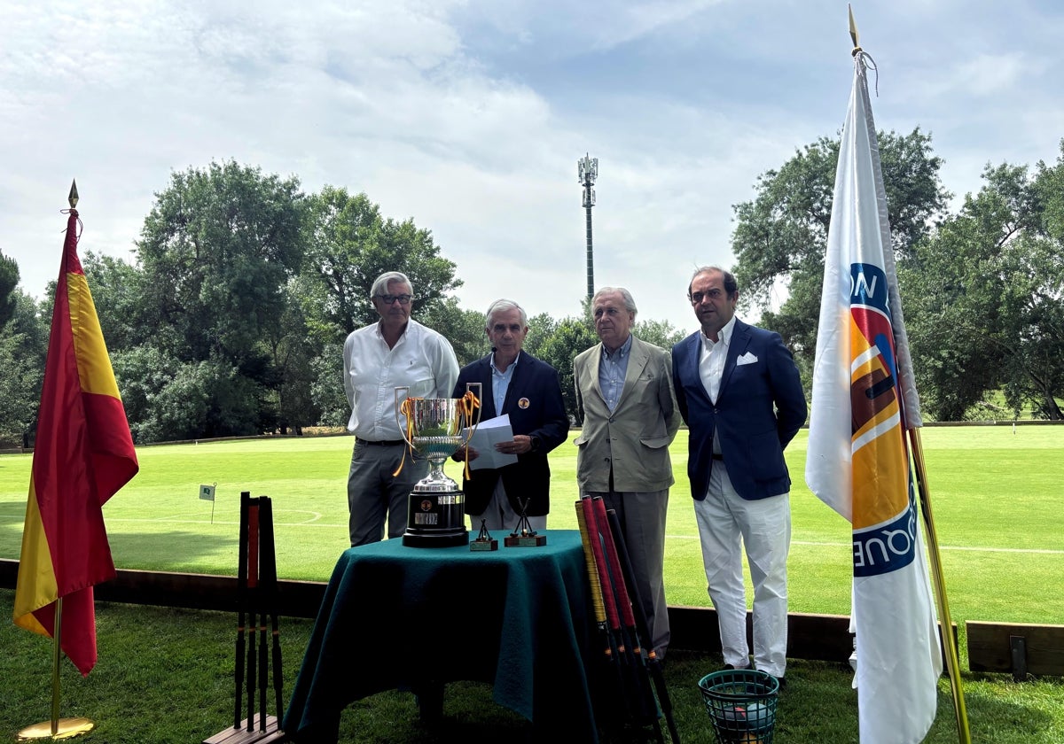 Santiago Pardo, Guillermo Navarro, José Luis Álvarez-Sala y Jesús Cerezo en la presentación del cuarto Open de España