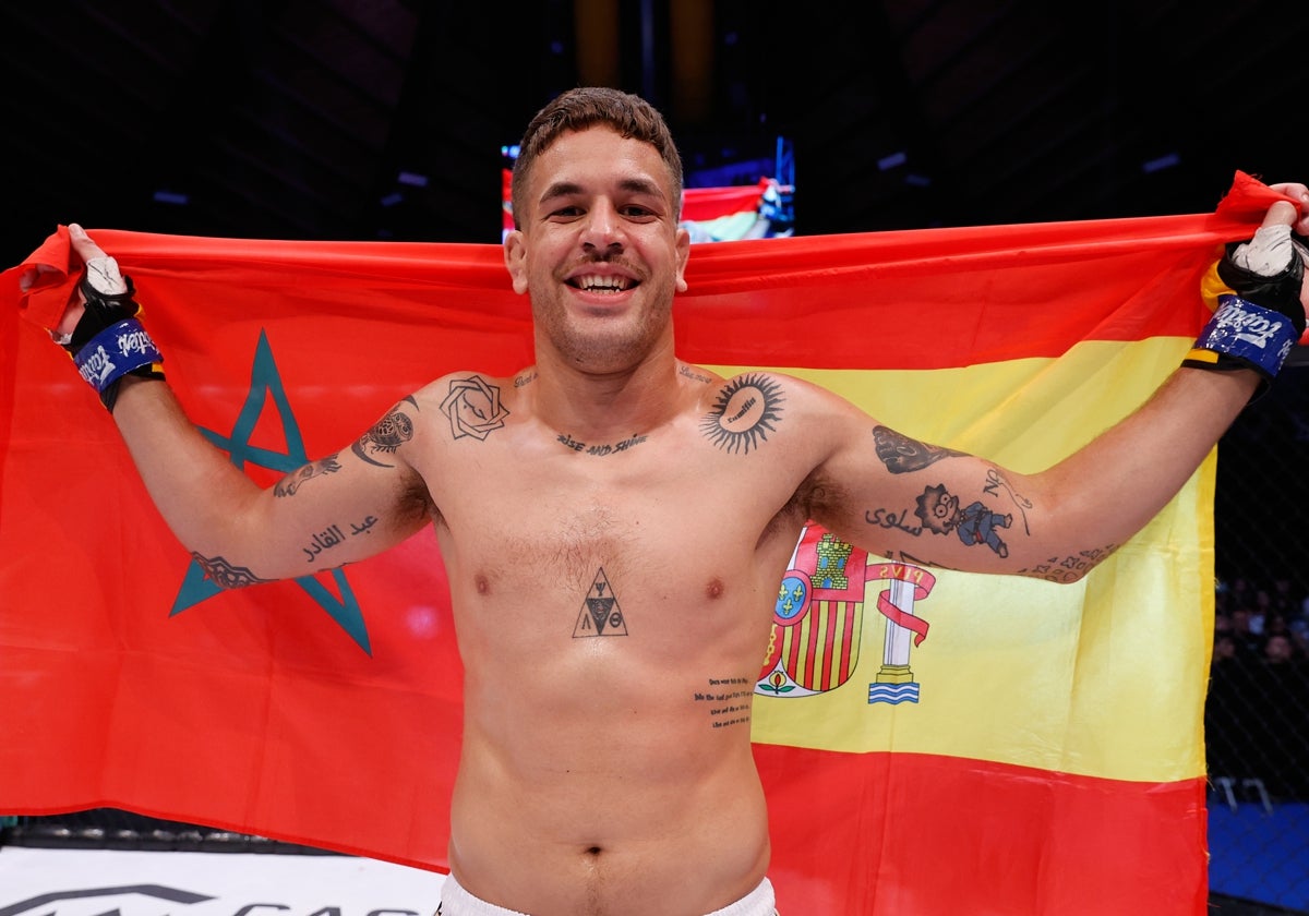 Manuel Del Valle 'Mouzid' tras ganar uno de sus combates
