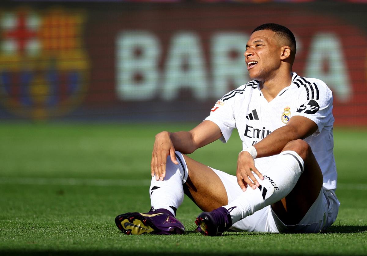 Mbappé, en el partido frente al Barcelona, el pasado 11 de mayo