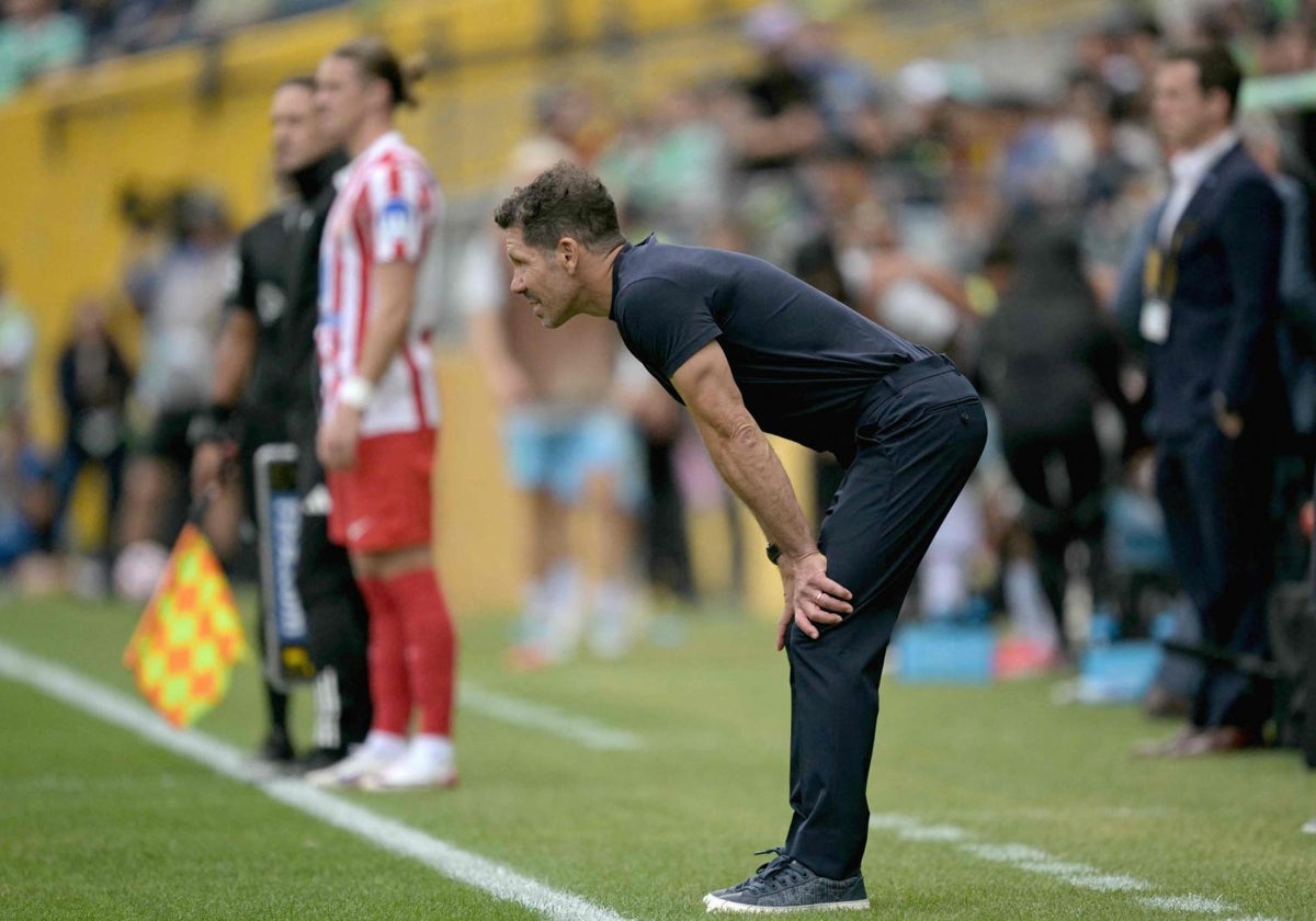 Simeone, durante el Seattle-Atlético