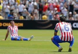 Los jugadores del Atlético, desolados tras la eliminación en el Mundial de Clubes