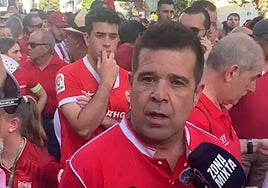 El presidente de las peñas, en la manifestación: «El Sevilla sin el sevillismo no es nada»