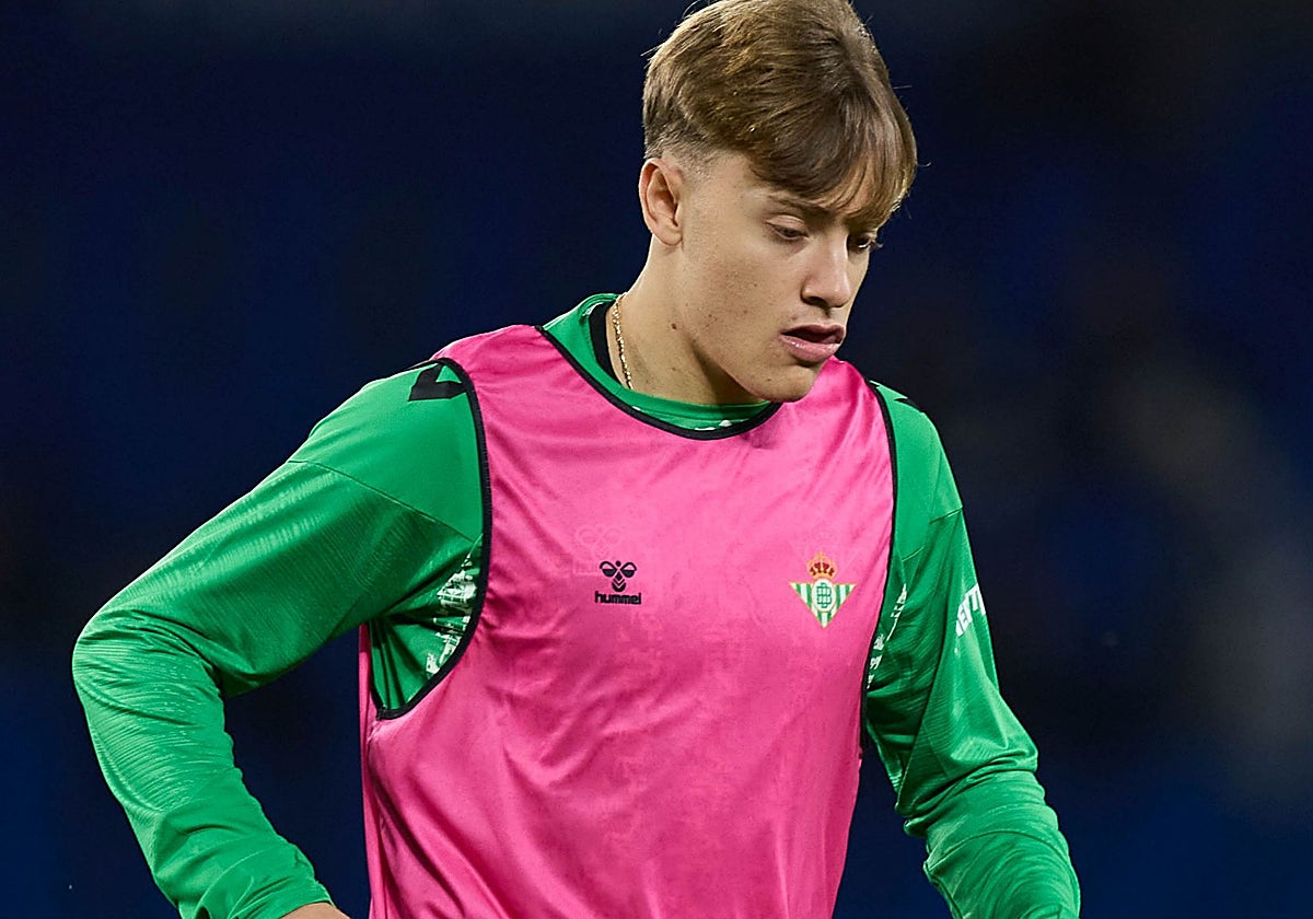 Jesús Rodríguez, en un calentamiento del Beti