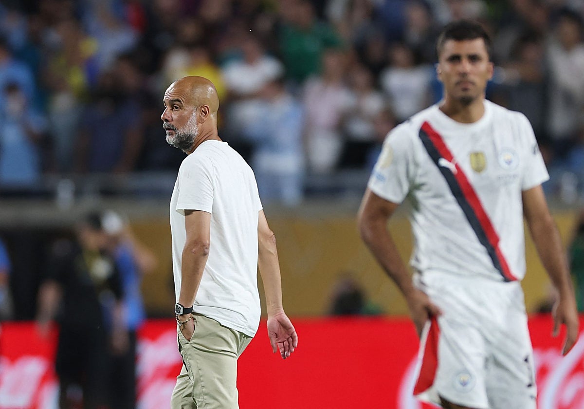 Pep, y Rodri, decepcionados tras caer eliminados