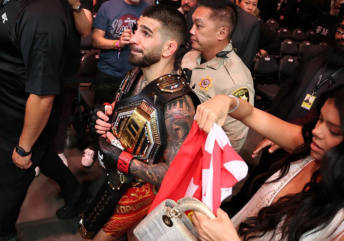 Ilia Topuria, tras ganar su segundo título de la UFC