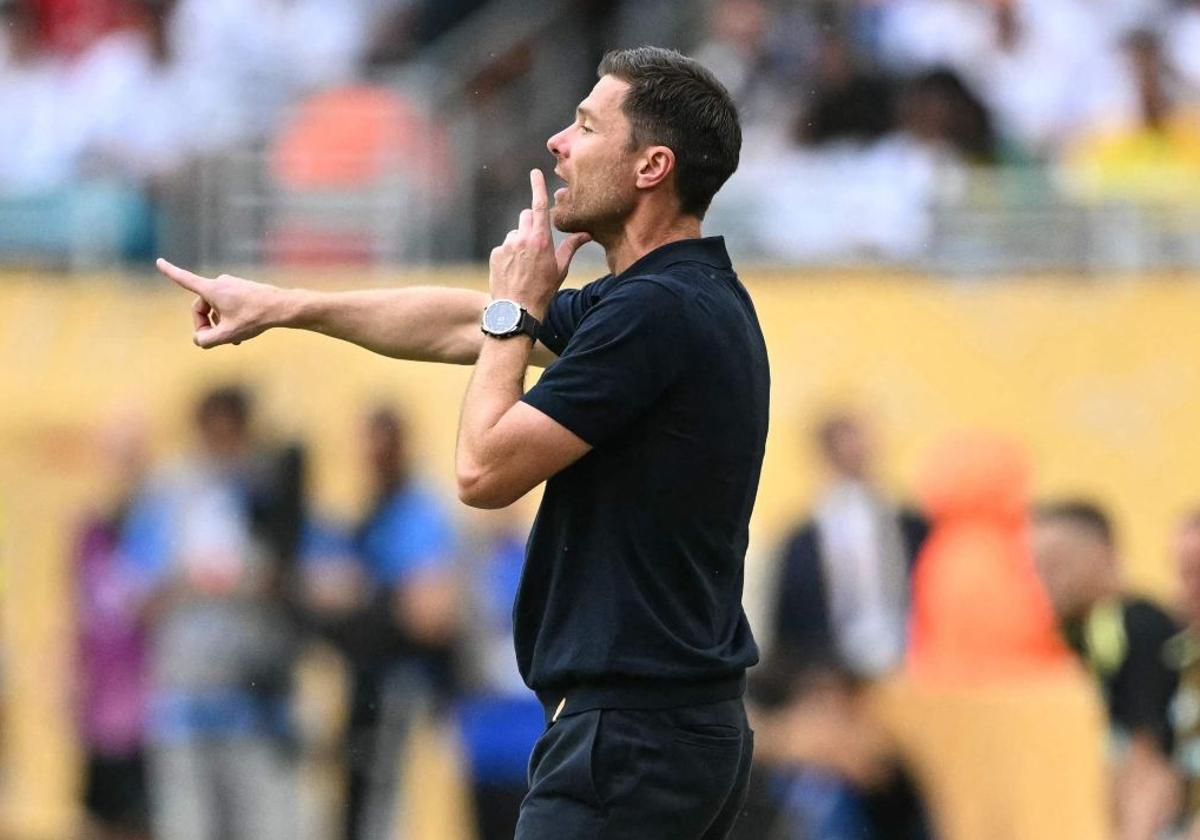 El entrenador español del Real Madrid, Xabi Alonso
