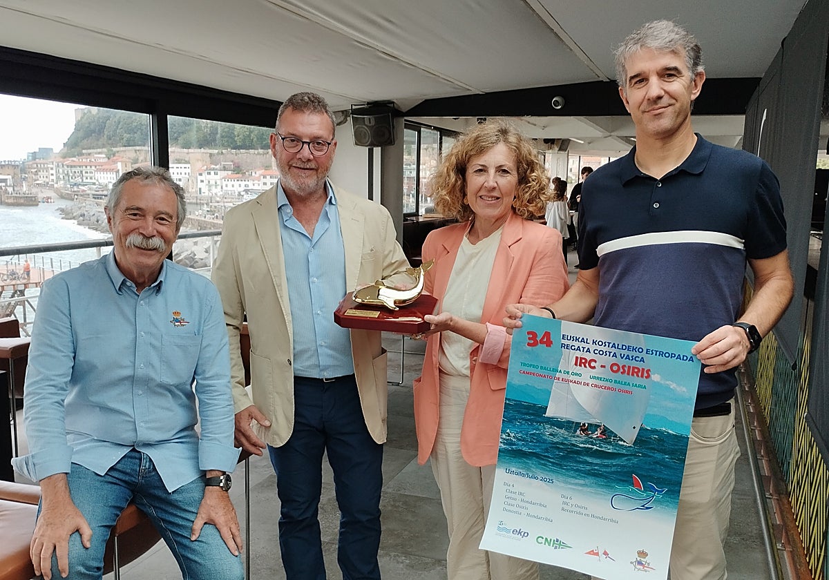 Acto de presentación de la Regata Costa Vasca-Ballena de Oro