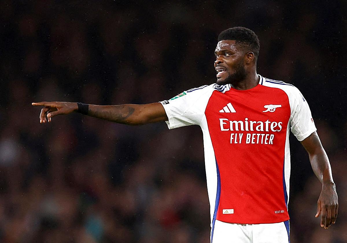 Thomas Partey, durante su estancia en el Arsenal