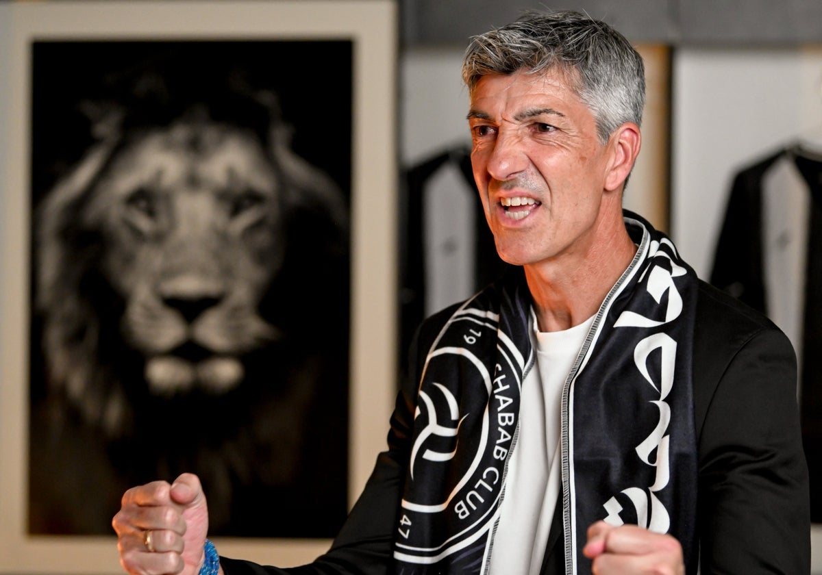 Imanol Alguacil, en su presentación como nuevo entrenador del conjunto saudí
