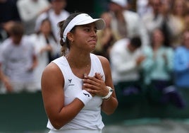Jéssica Bouzas, tras el partido ante Yastremska