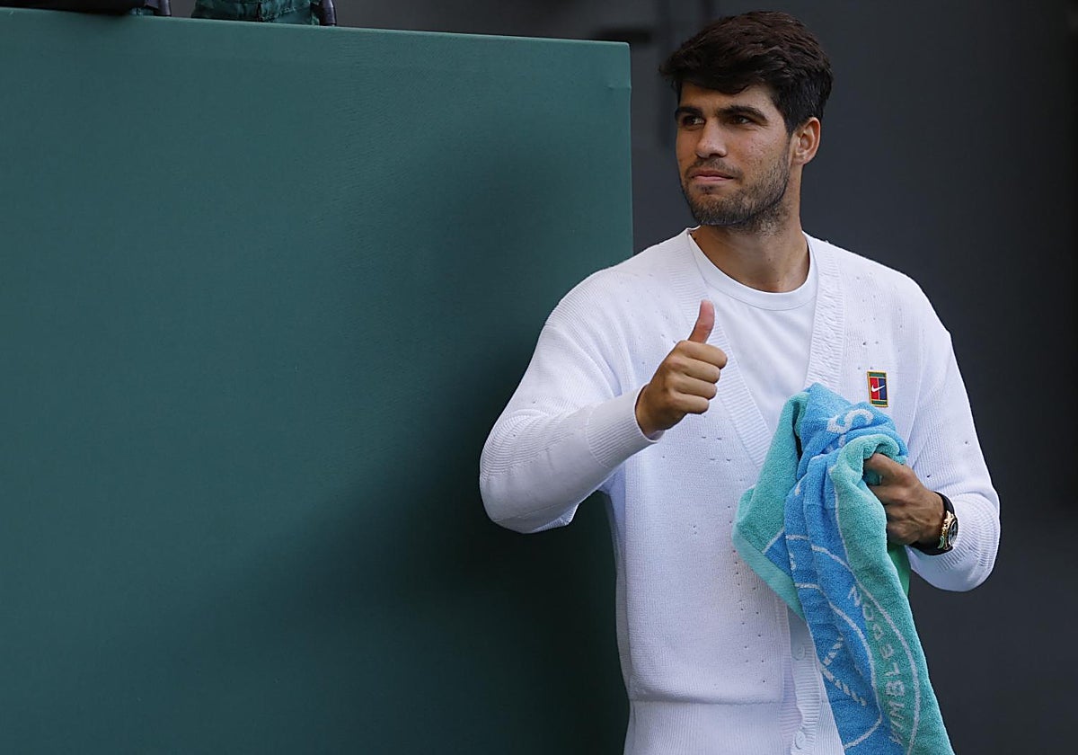 Carlos Alcaraz, tras su partido de cuartos ante Norrie