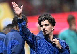 Vitinha, antes del PSG-Bayern