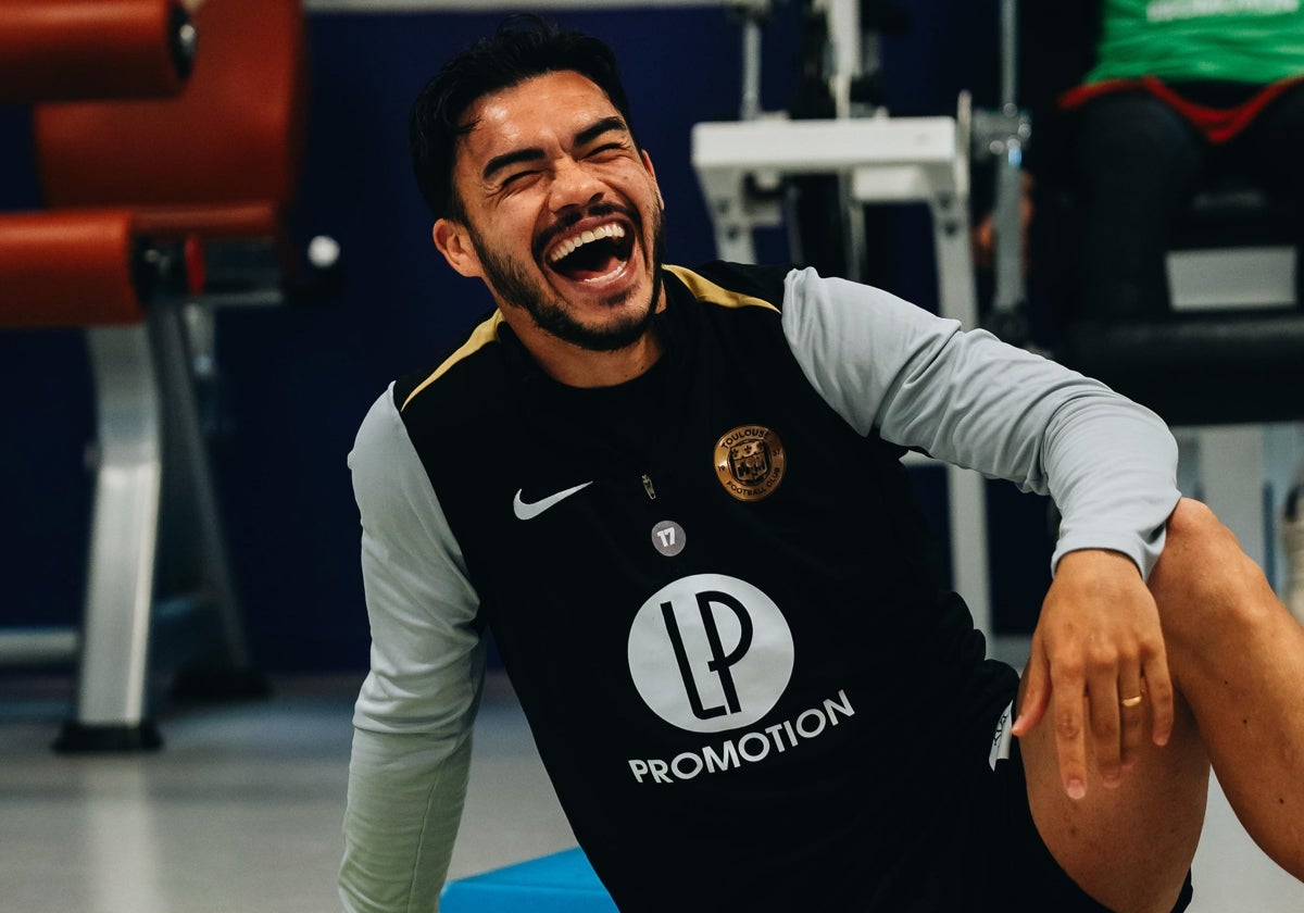 Gabriel Suazo, muy sonriente en su etapa como jugador del Toulouse