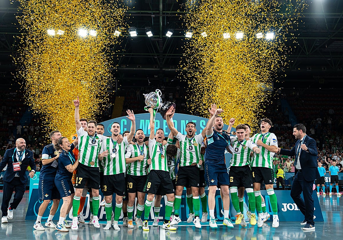 El Betis Futsal que en la temporada 2023-2024 se proclamó campeón de la Copa del Rey en San Pablo