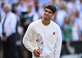 Alcaraz: «A pesar de la derrota, estoy feliz de haber jugado otra final»