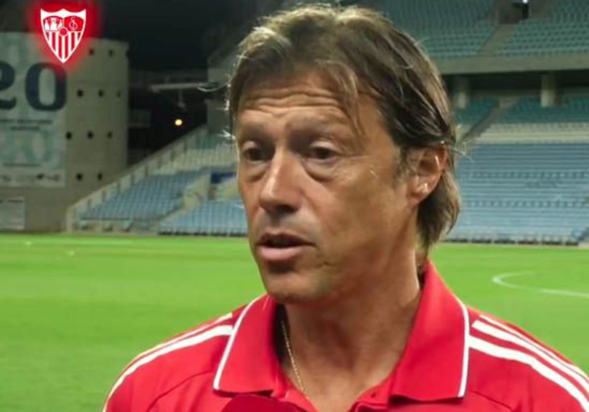 Matías Almeyda, entrenador del Sevilla FC