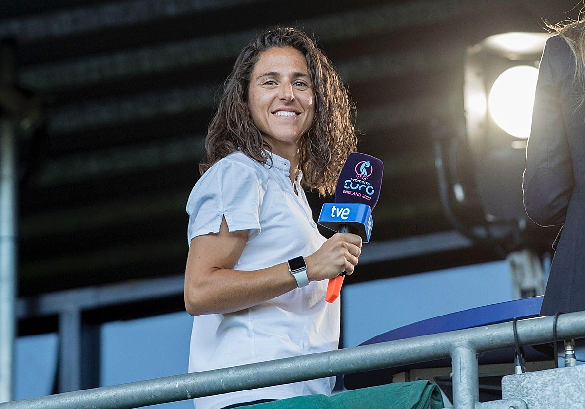 Vero Boquete es comentarista en esta Eurocopa