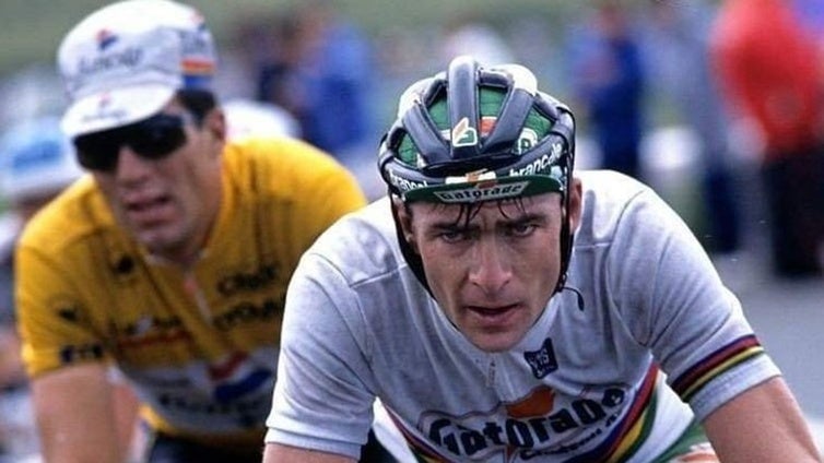 Gianni Bugno : «Yo no corría para Induráin; nadie puede decir que me vendí»