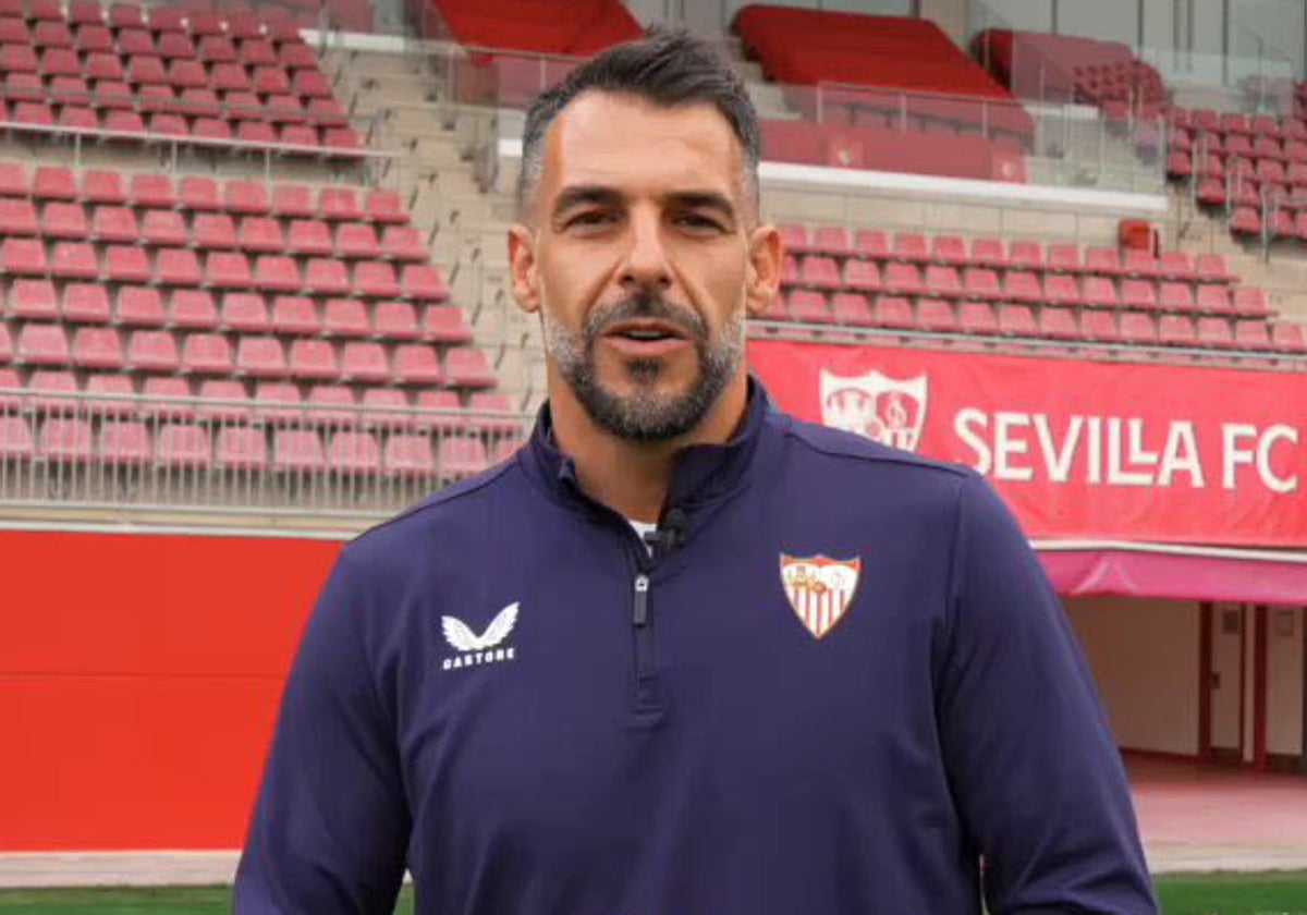 Álvaro Negredo, en el Estadio Jesús Navas