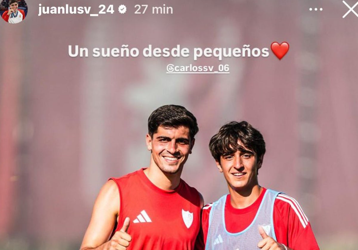 Juanlu Sánchez, junto a su hermano Carlos