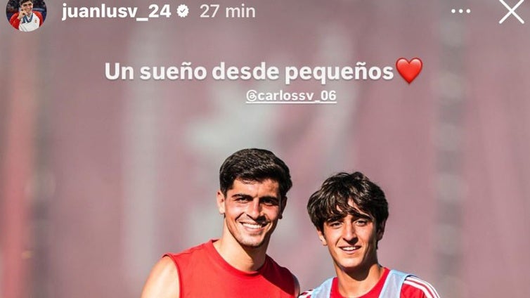 Emotivo mensaje de Juanlu con su hermano al cumplir un sueño antes de su posible fichaje