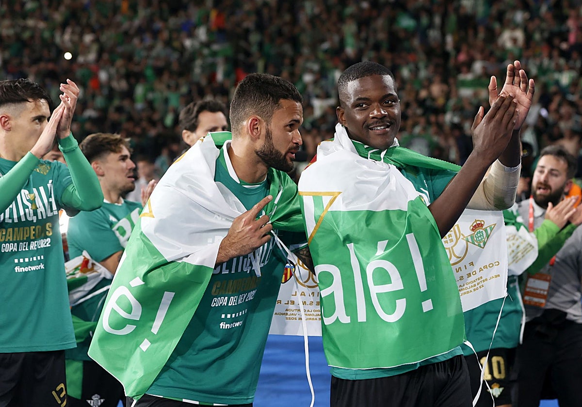 Willian José y William Carvalho, en la final de la Copa del Rey 2022