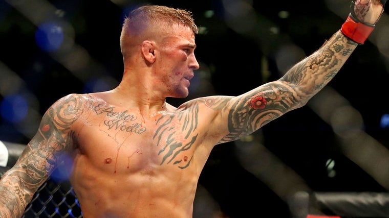 Dustin Poirier tras uno de sus combates