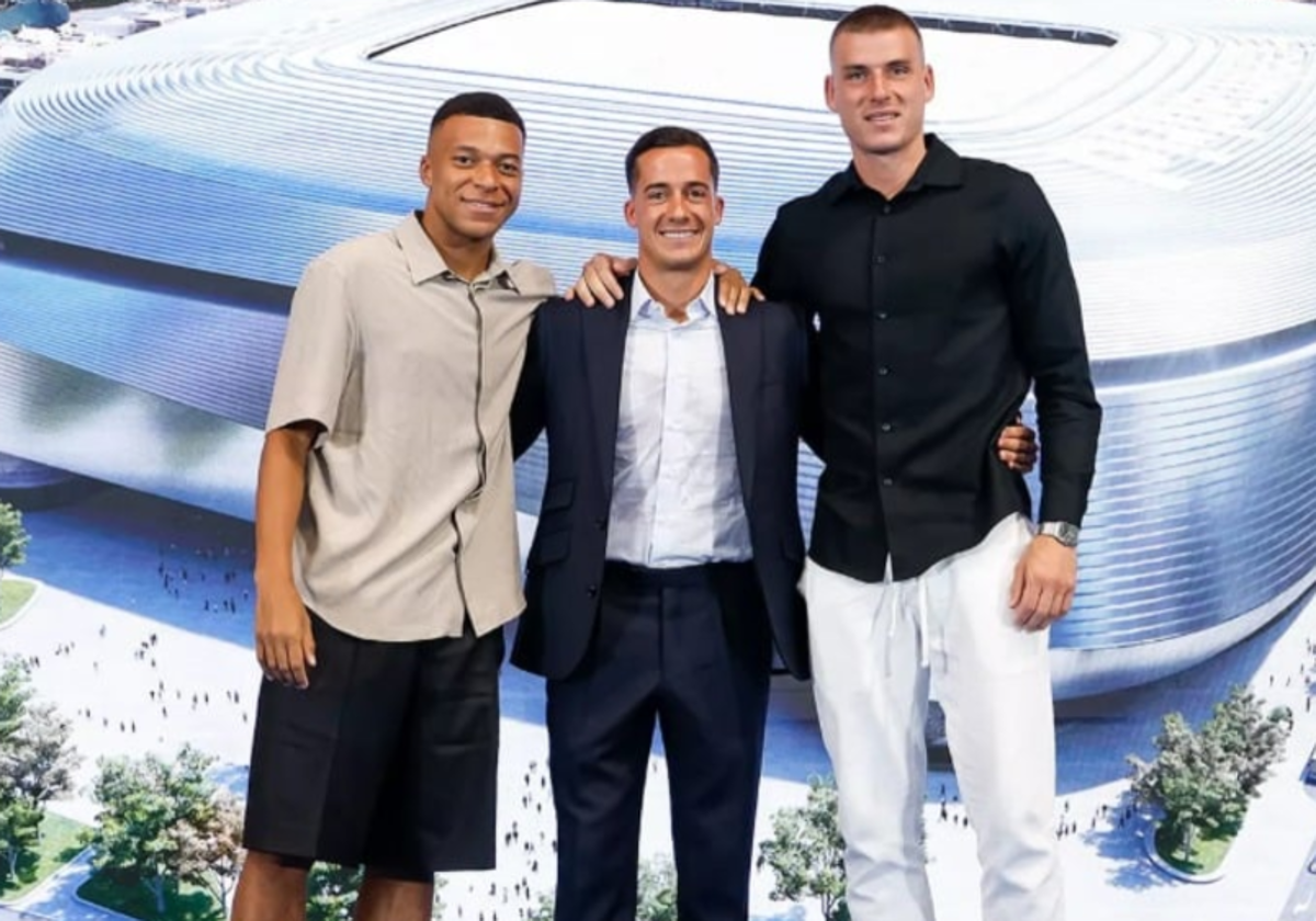 Mbappé y Lunin arroparon a Lucas Vázquez en su despedida