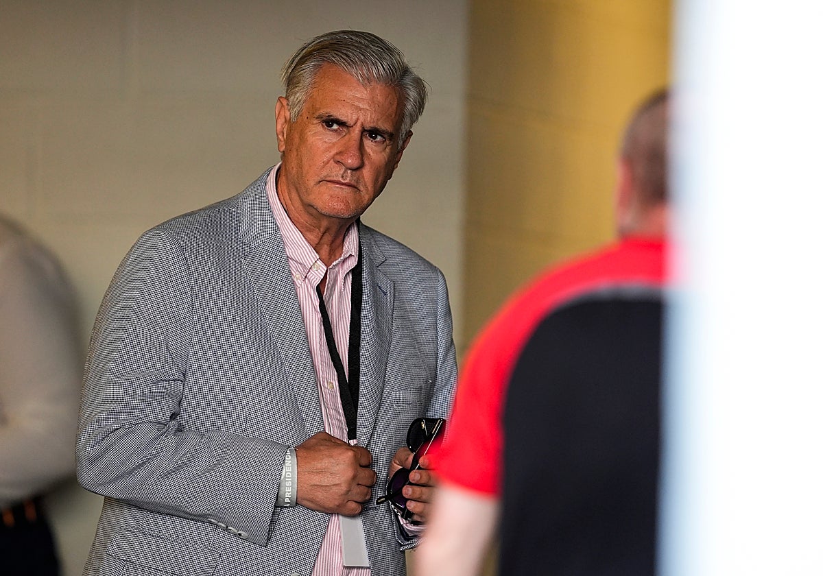 El director de fútbol, Antonio Cordón, en el partido ante el Sunderland