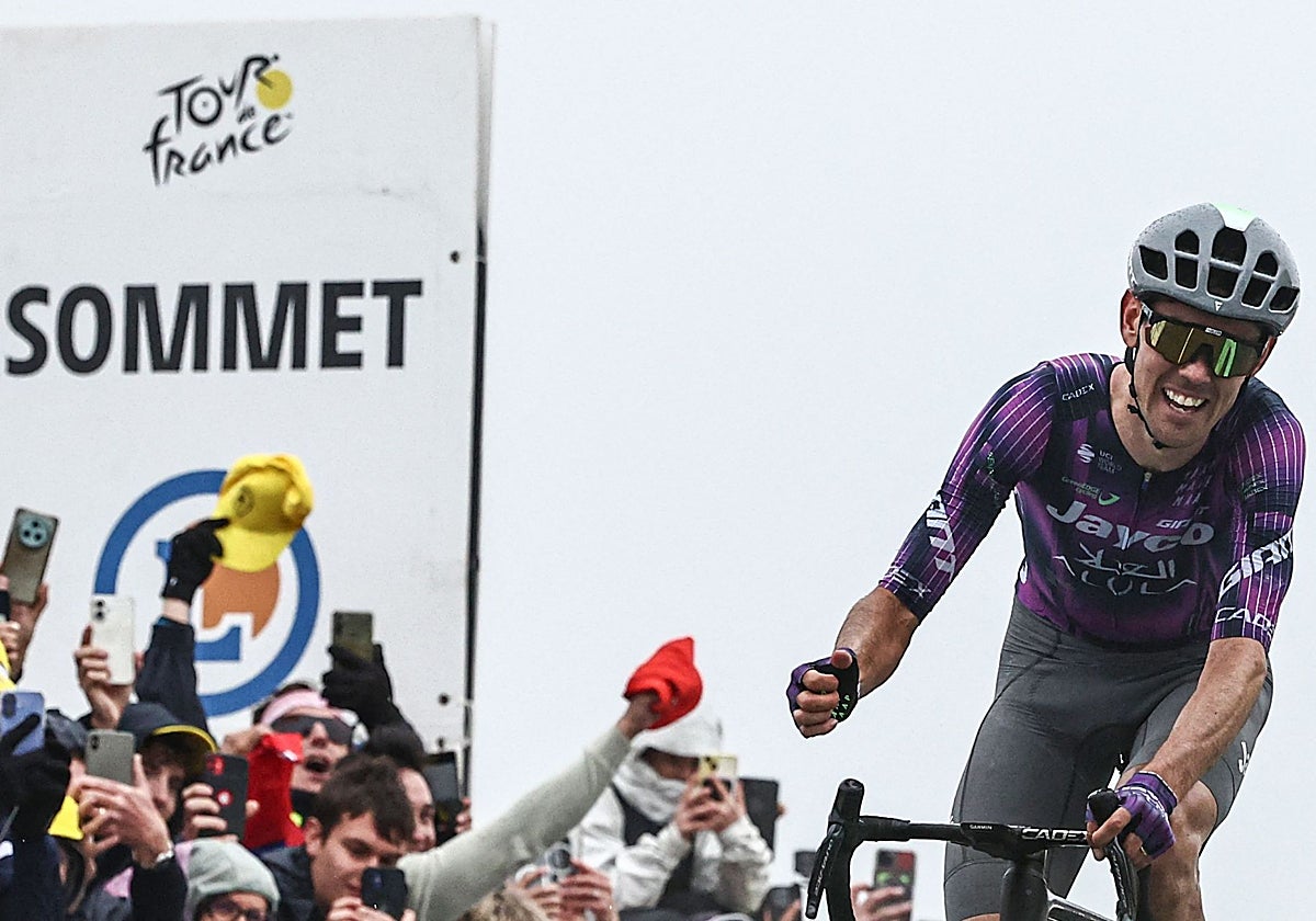 Ben O'Connor, en la meta