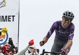Ben O'Connor, en la meta