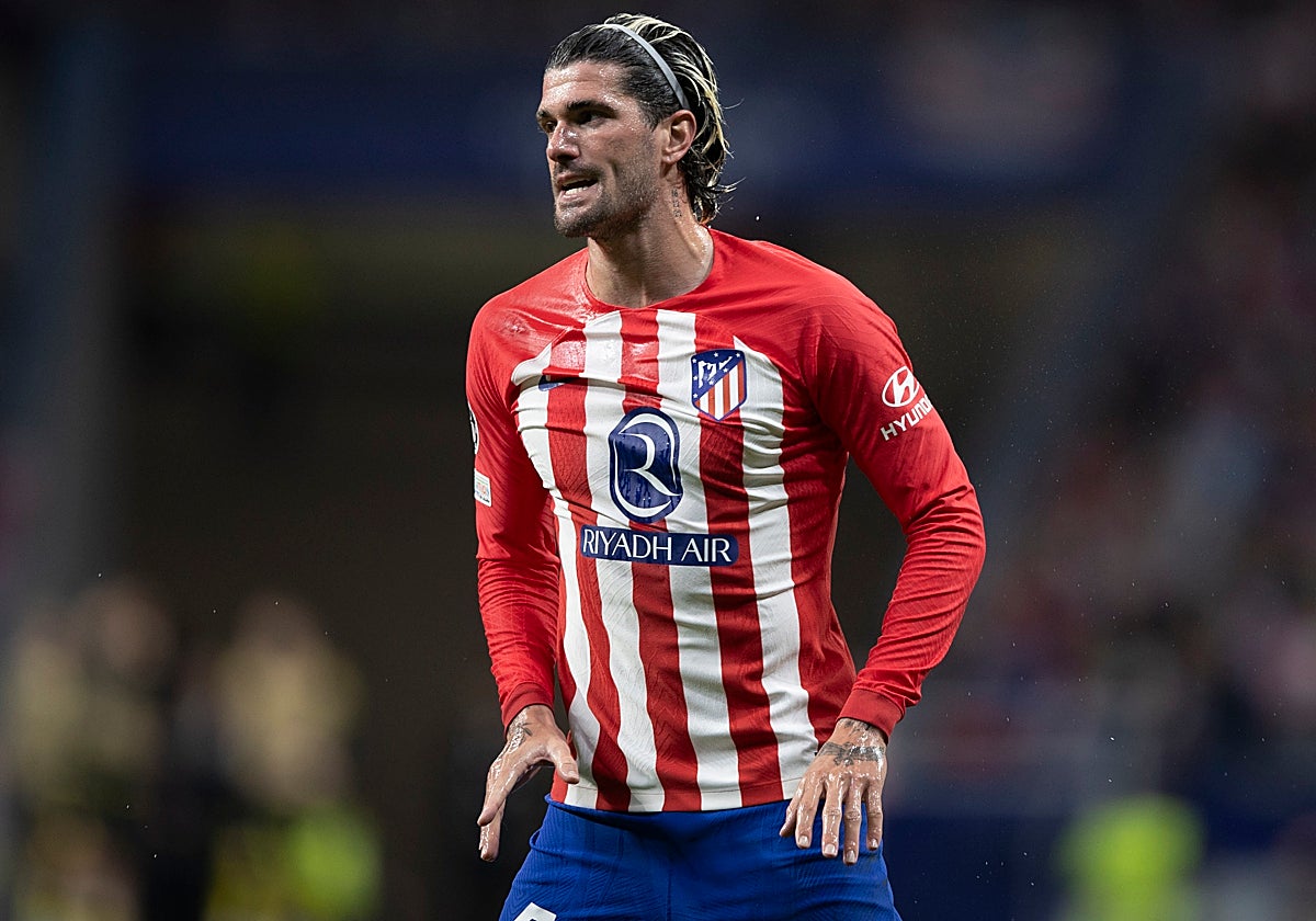 Rodrigo de Paul, en un partido con el Atlético de Madrid