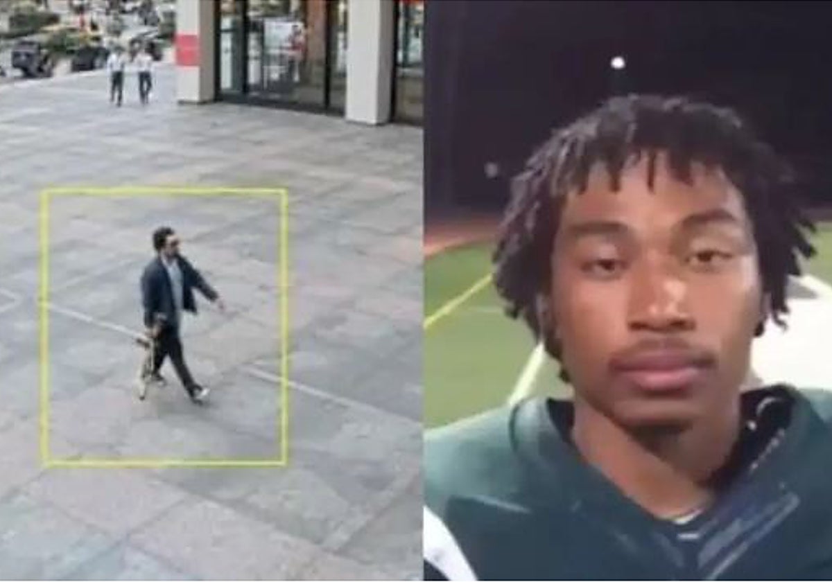 Shane Tamura, a su llegada al edificio donde perpetró una masacre