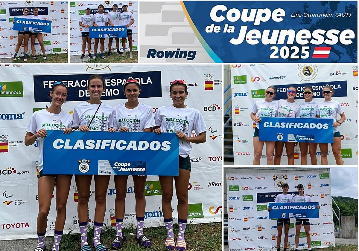 Los representantes andaluces en la Copa de la Juventud de remo en Linz