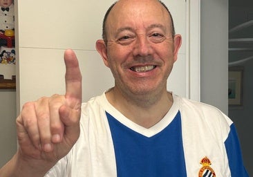 Roberto Fernández en entrenamiento con el Espanyol