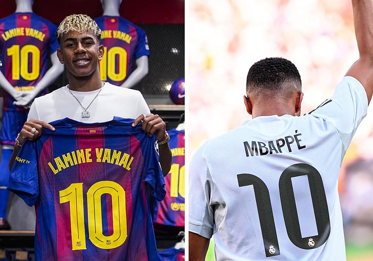 Yamal y Mbappé estrenan dorsal 10 esta temporada