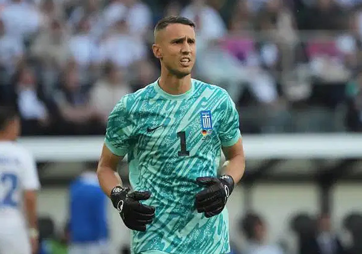 Odisseas Vlachodimos, con la selección de Grecia