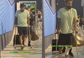 Isco salió en muletas de La Rosaleda y será evaluado de su lesión