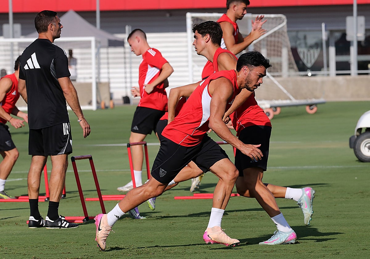 El chileno Gabriel Suazo, en un entrenamiento